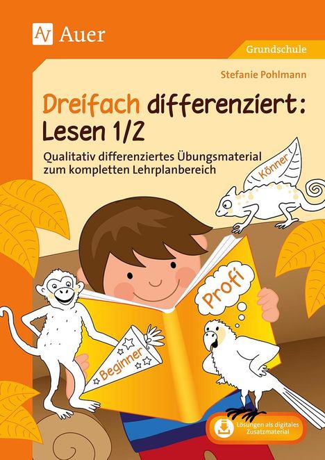 Stefanie Pohlmann: Dreifach differenziert Lesen 1/2, 1 Buch und 1 Diverse