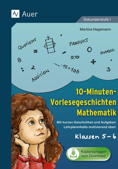 Martina Hagemann: 10-Minuten-Vorlesegeschichten Mathematik 5-6, 1 Buch und 1 Diverse