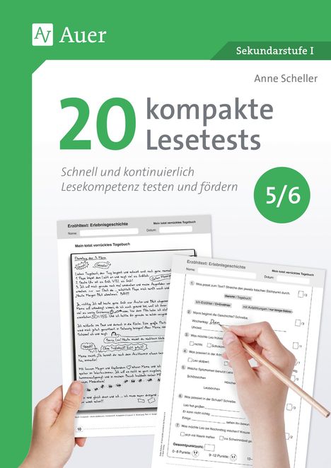 Anne Scheller: 20 kompakte Lesetests für Klasse 5-6, Buch