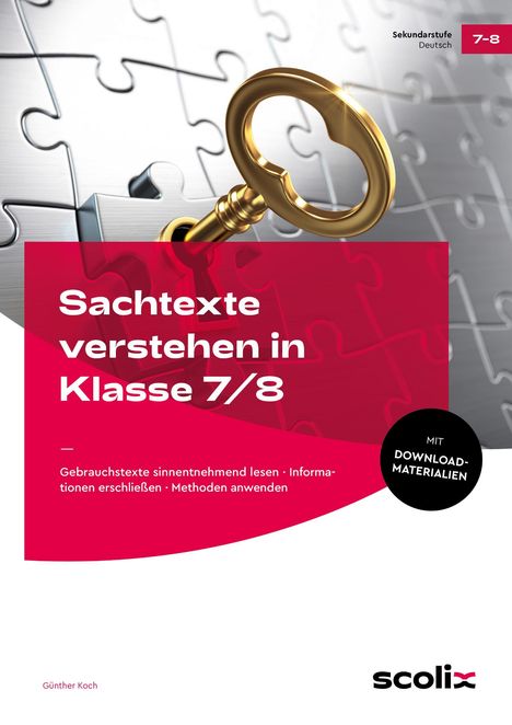 Günther Koch: Sachtexte verstehen in Klasse 7/8, 1 Buch und 1 Diverse