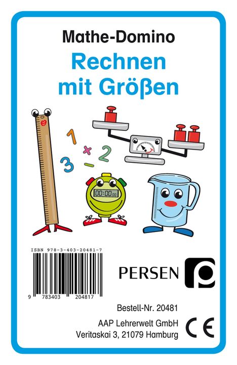 Josephine Finkenstein: Mathe-Domino: Rechnen mit Größen, Spiele