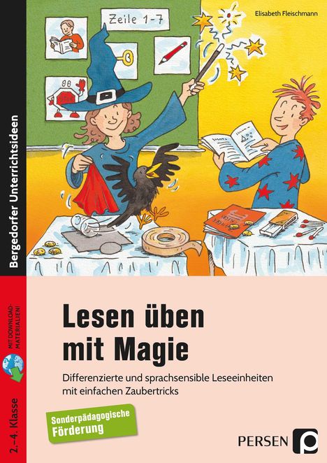 Elisabeth Fleischmann: Lesen üben mit Magie, 1 Buch und 1 Diverse
