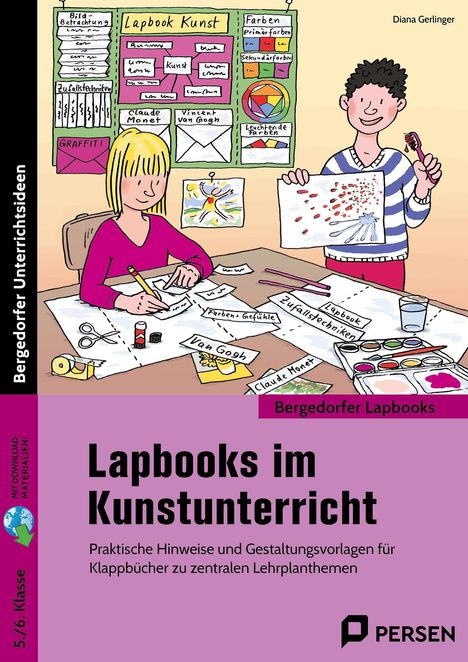 Diana Gerlinger: Lapbooks im Kunstunterricht - 5./6. Klasse, 1 Buch und 1 Diverse