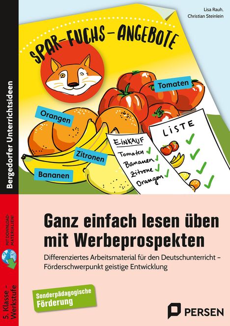 Lisa Rauh: Ganz einfach lesen üben mit Werbeprospekten, 1 Buch und 1 Diverse