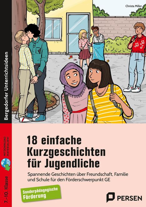 Christa Miller: 18 einfache Kurzgeschichten für Jugendliche, 1 Buch und 1 Diverse