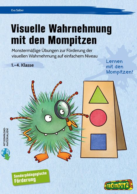 Eva Salber: Visuelle Wahrnehmung mit den Mompitzen - SoPäd, 1 Buch und 1 Diverse