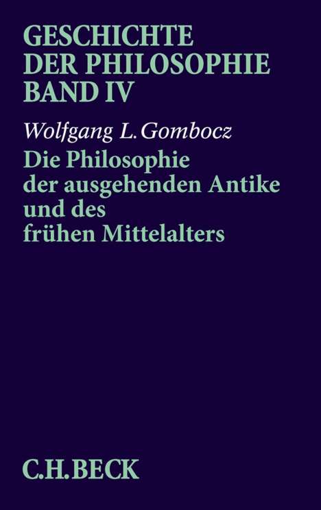 Geschichte Der Philosophie 4, Buch