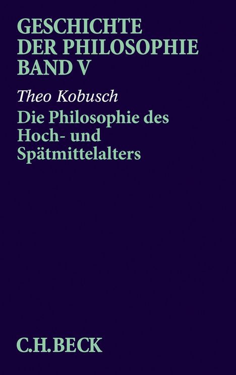Die Philosophie des Hoch- und Spätmittelalters, Buch