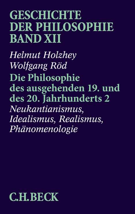 Holzhey: Geschichte d. Philosophie, 12, Buch
