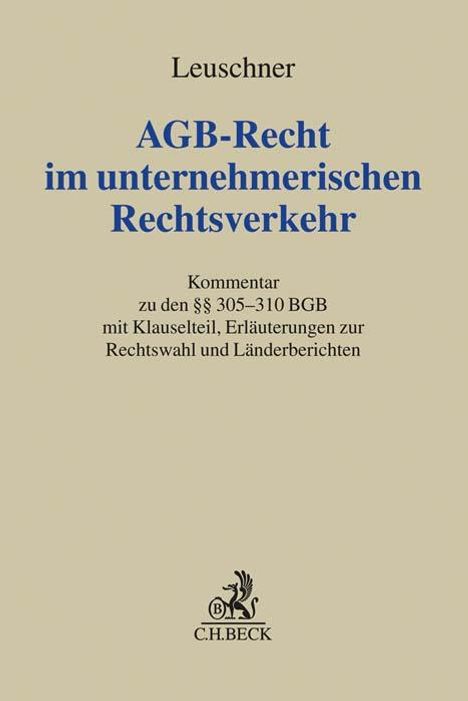 AGB-Recht im unternehmerischen Rechtsverkehr, Buch