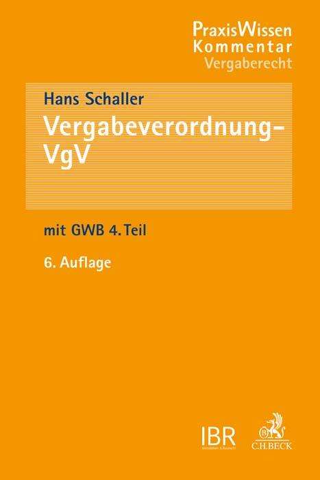 Hans Schaller: GWB - VgV, Buch