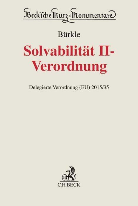 Solvabilität II-Verordnung, Buch