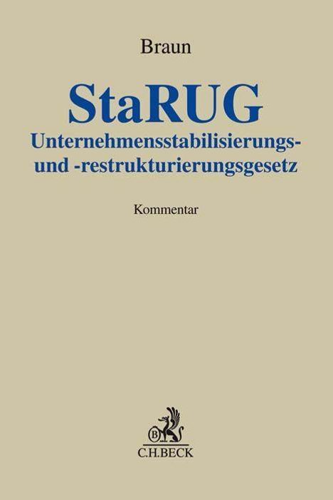 Unternehmensstabilisierungs- und -restrukturierungsgesetz (StaRUG), Buch