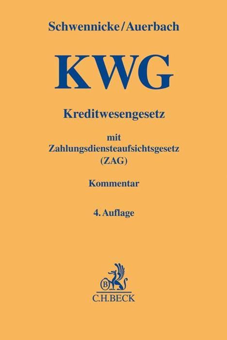 Kreditwesengesetz (KWG) mit Zahlungsdiensteaufsichtsgesetz (ZAG), Buch