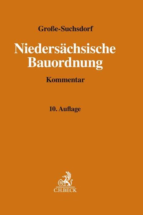 Ulrich Große-Suchsdorf: Niedersächsische Bauordnung, Buch