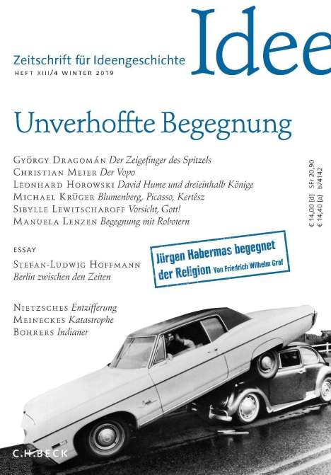 Zeitschrift für Ideengeschichte Heft XIII/4 Winter 2019, Buch