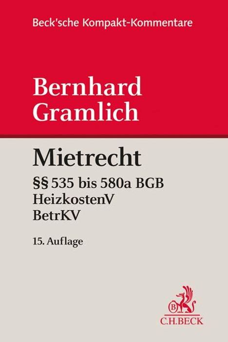 Bernhard Gramlich: Mietrecht, Buch