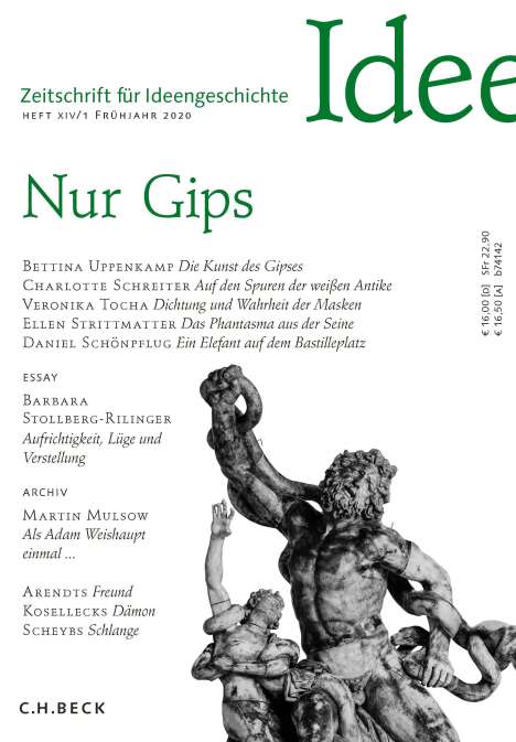 Zeitschrift für Ideengeschichte Heft XIV/1 Frühjahr 2020, Buch