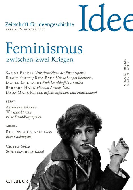 Zeitschrift für Ideengeschichte Heft XIV/4 Winter 2020, Buch