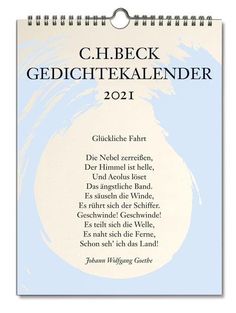 C.H. Beck Gedichtekalender 2021, Kalender