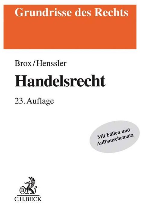 Hans Brox: Handelsrecht, Buch
