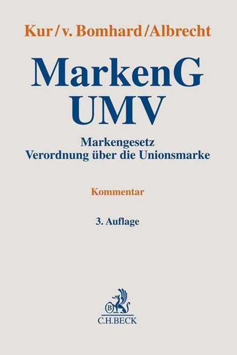MarkenG - UMV, Buch