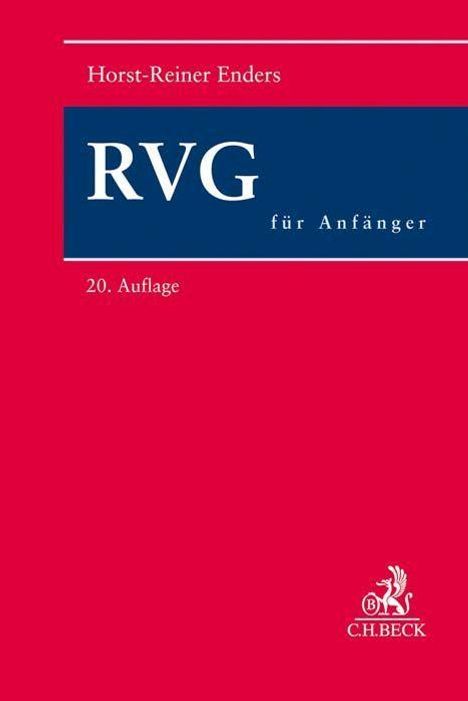 Horst-Reiner Enders: RVG für Anfänger, Buch