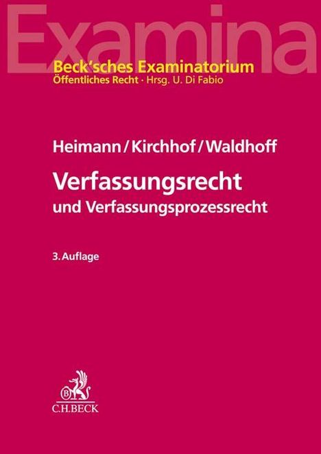 Hans Markus Heimann: Verfassungsrecht und Verfassungsprozessrecht, Buch