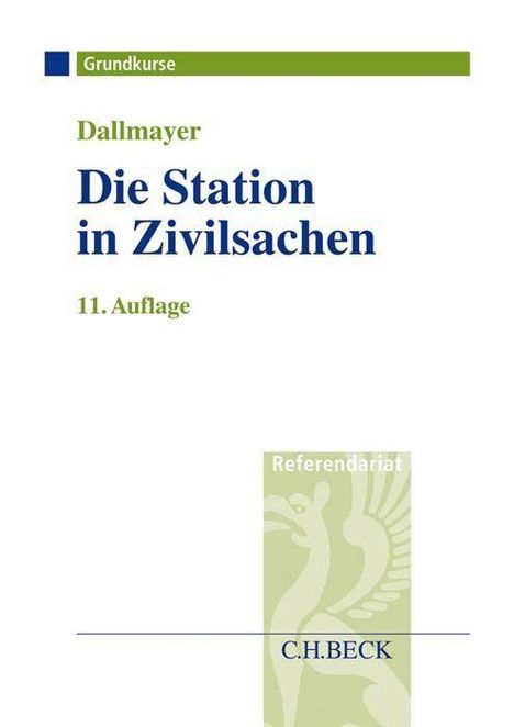 Tobias Dallmayer: Dallmayer, T: Station in Zivilsachen, Buch