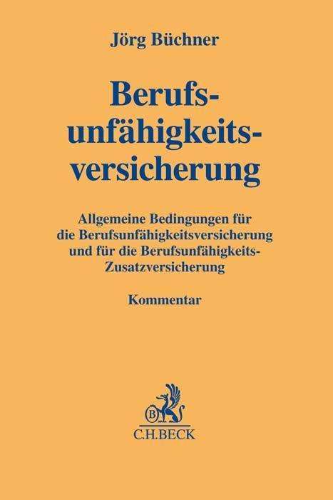 Jörg Büchner: Berufsunfähigkeitsversicherung, Buch