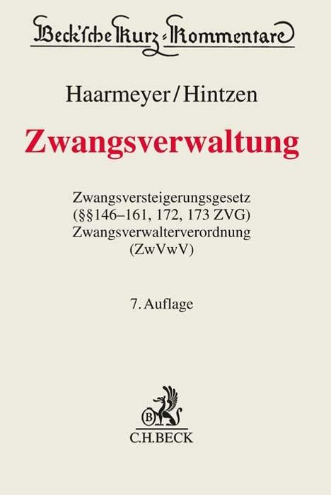 Hans Haarmeyer: Zwangsverwaltung, Buch