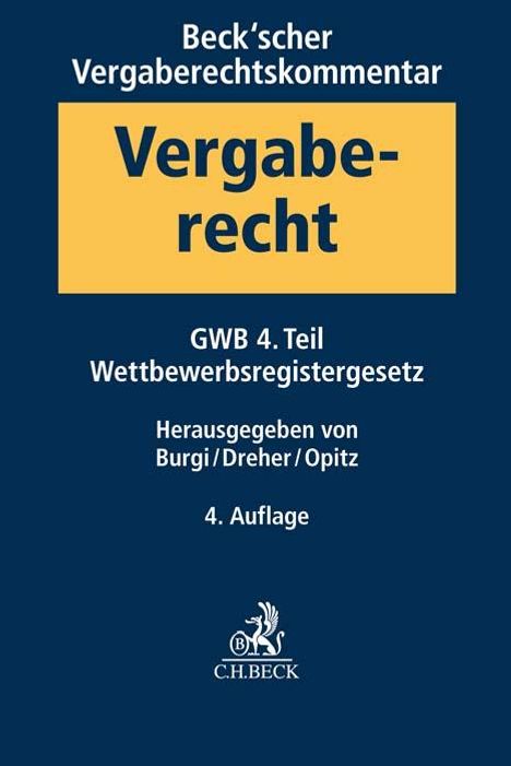 Beck'scher Vergaberechtskommentar. Bd.01, Buch