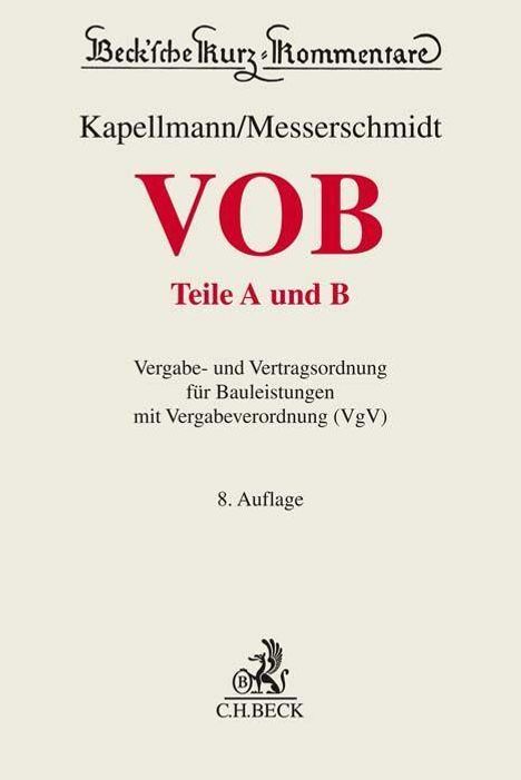 VOB Teile A und B, Buch