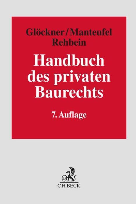 Handbuch des privaten Baurechts, Buch