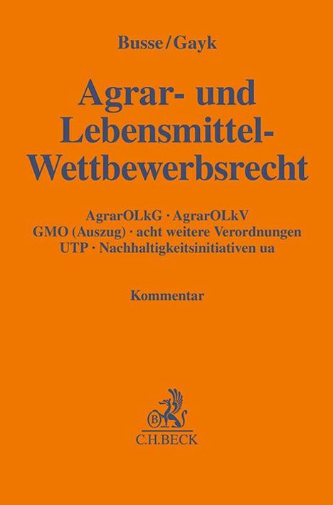 Agrar- und Lebensmittel-Wettbewerbsrecht, Buch