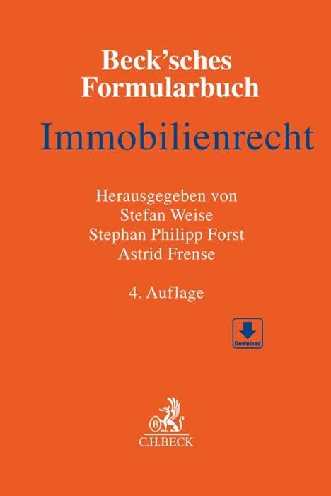 Beck'sches Formularbuch Immobilienrecht, Buch