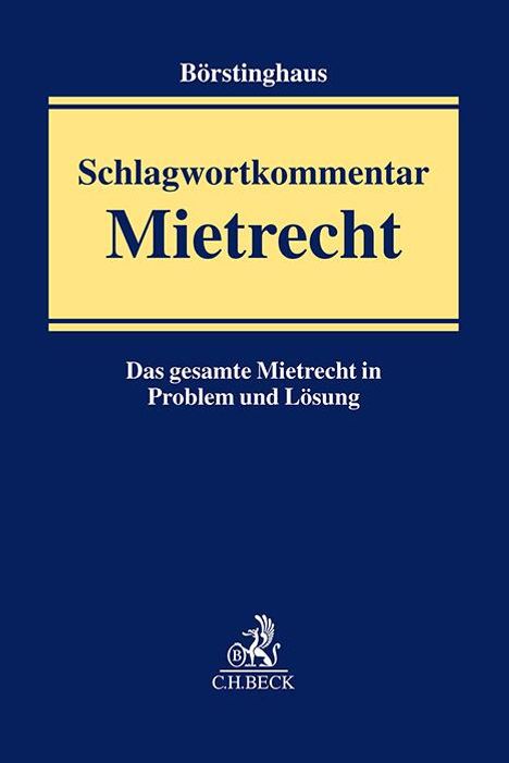 Schlagwortkommentar Mietrecht, Buch