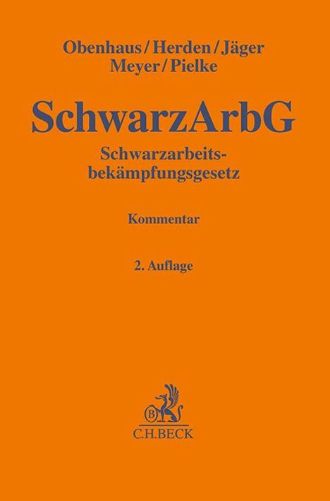 Nils Obenhaus: Schwarzarbeitsbekämpfungsgesetz, Buch