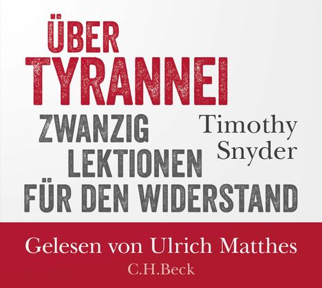 Timothy Snyder: Über Tyrannei, CD-ROM
