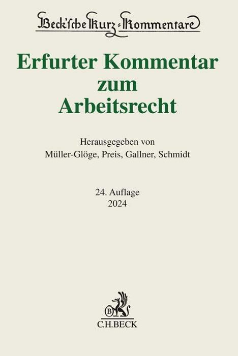 Erfurter Kommentar zum Arbeitsrecht, Buch