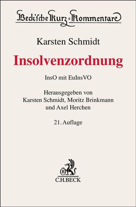 Insolvenzordnung. InsO, Buch