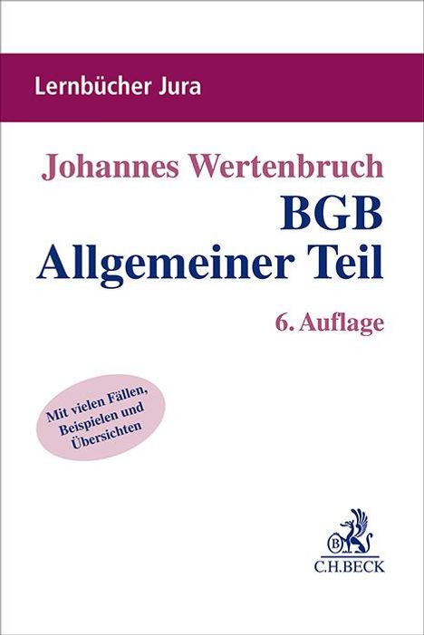Johannes Wertenbruch: BGB Allgemeiner Teil, Buch