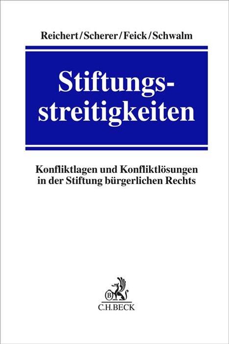 Jochem Reichert: Stiftungsstreitigkeiten, Buch