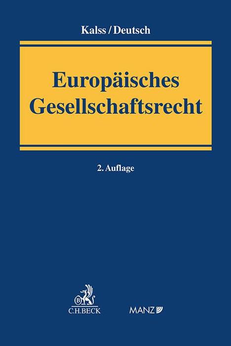 Susanne Kalss: Europäisches Gesellschaftsrecht, Buch