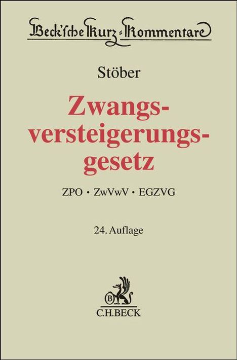 Zwangsversteigerungsgesetz. ZVG, Buch