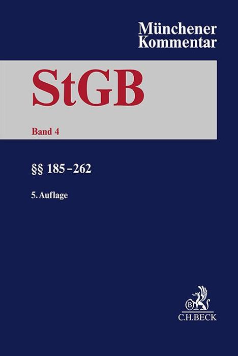 Münchener Kommentar zum Strafgesetzbuch Bd. 4: §§ 185-262, Buch