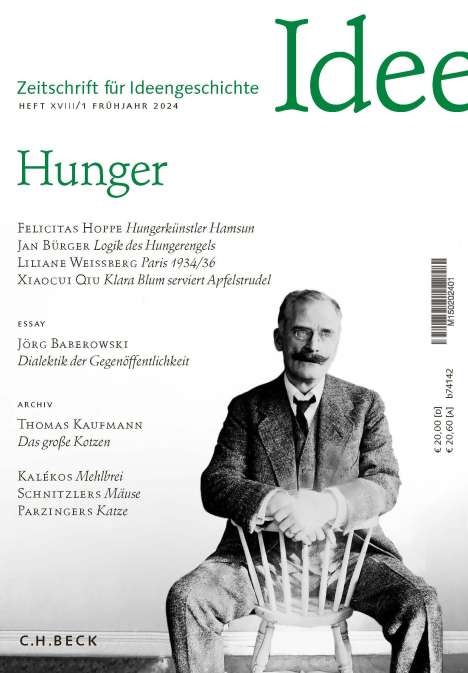 Zeitschrift für Ideengeschichte Heft XVIII/1 Frühjahr 2024, Buch