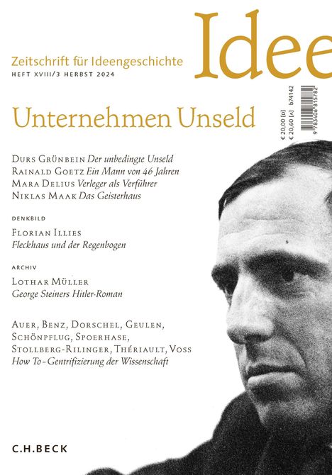 Zeitschrift für Ideengeschichte Heft XVIII/3 Herbst 2024, Buch
