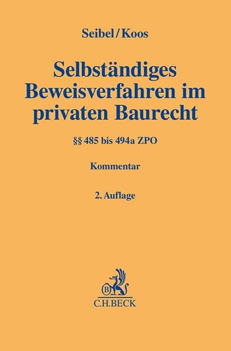 Selbständiges Beweisverfahren im privaten Baurecht, Buch