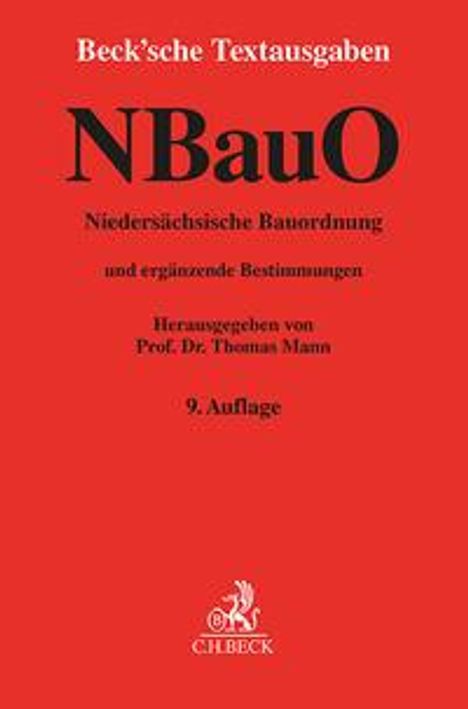 Niedersächsische Bauordnung, Buch